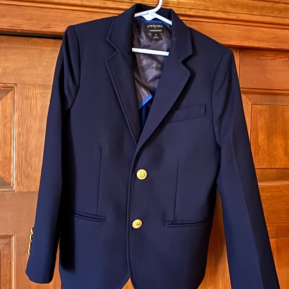 Navy Blazer with Gold Buttons